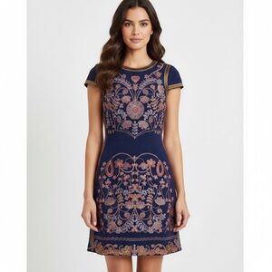 Foxiedox “Hadiya” embroidered dress